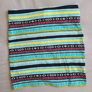 Forever 21 Aztec Print Mini Pencil Skirt